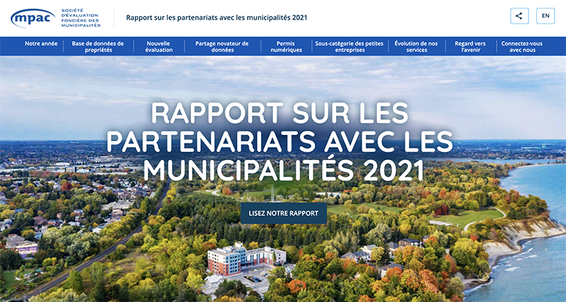 Rapport sur les partenariats avec les municipalités 2021