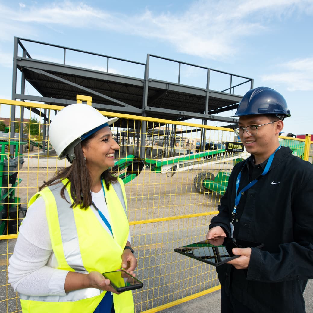 Two MPAC employees at a site